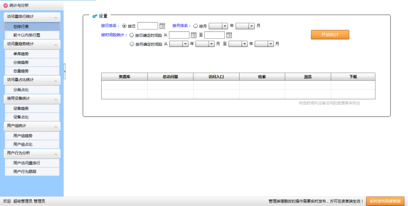 電子資源統計(jì)分析系統